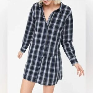 ZARA PLAID TUNIC SHIRT